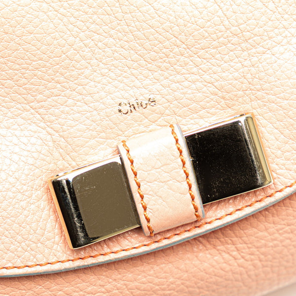 クロエ リボン モチーフ ハンドバッグ ショルダーバッグ 2WAY ピンク レザー レディース Chloe 【中古】