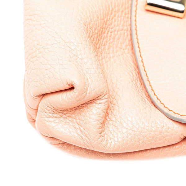 クロエ リボン モチーフ ハンドバッグ ショルダーバッグ 2WAY ピンク レザー レディース Chloe 【中古】