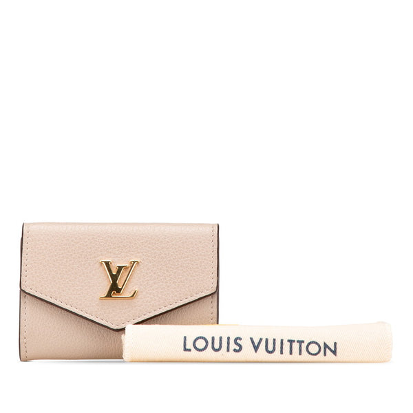 ルイ ヴィトン ポルトフォイユ ロック ミニ 三つ折り財布 M69340 グレージュ レザー レディース LOUIS VUITTON 【中古】