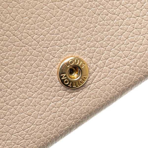 ルイ ヴィトン ポルトフォイユ ロック ミニ 三つ折り財布 M69340 グレージュ レザー レディース LOUIS VUITTON 【中古】