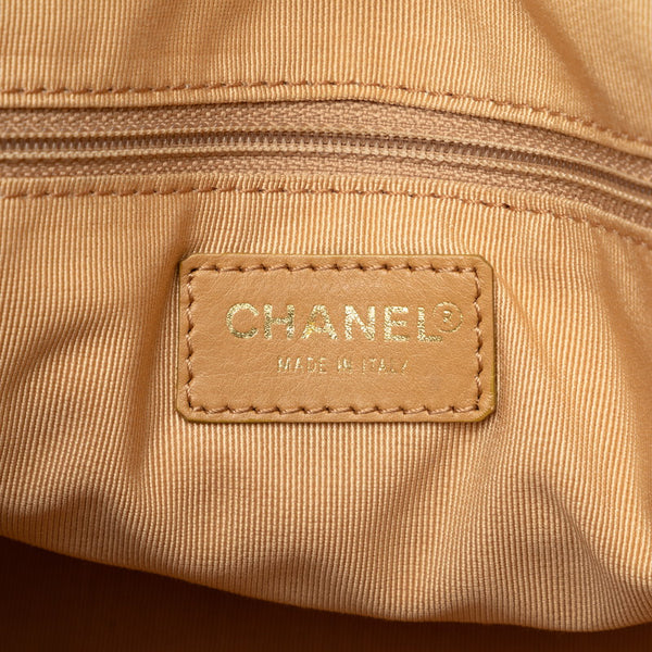 シャネル マトラッセ ココマーク ハンドバッグ ミニボストンバッグ べージュ キャビアスキン レディース CHANEL 【中古】