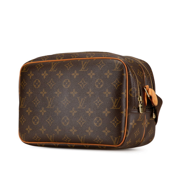 ルイ ヴィトン モノグラム リポーターPM 斜め掛け ショルダーバッグ M45254 ブラウン PVC レザー レディース LOUIS VUITTON 【中古】