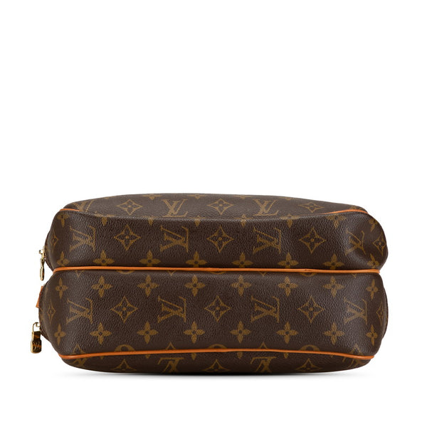 ルイ ヴィトン モノグラム リポーターPM 斜め掛け ショルダーバッグ M45254 ブラウン PVC レザー レディース LOUIS VUITTON 【中古】