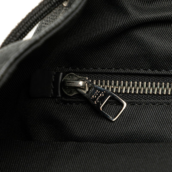 ルイ ヴィトン ダミエ グラフィット ネメス クリストファーPM リュック バックパック N41571 ブラック PVC レザー メンズ LOUIS VUITTON 【中古】