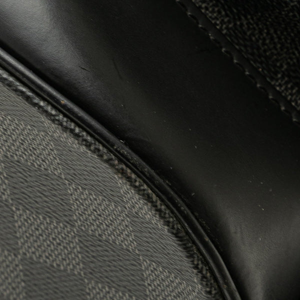 ルイ ヴィトン ダミエ グラフィット ネメス クリストファーPM リュック バックパック N41571 ブラック PVC レザー メンズ LOUIS VUITTON 【中古】