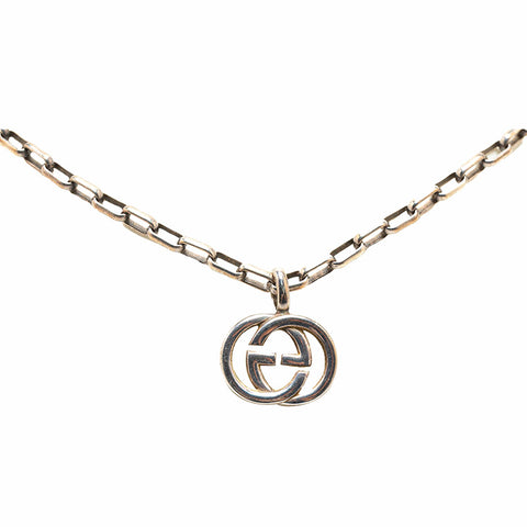 グッチ インターロッキングG ネックレス SV925 シルバー メンズ GUCCI 【中古】