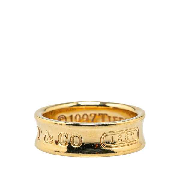 ティファニー ナロー 1837 リング 指輪 K18YG イエローゴールド レディース TIFFANY&Co. 【中古】