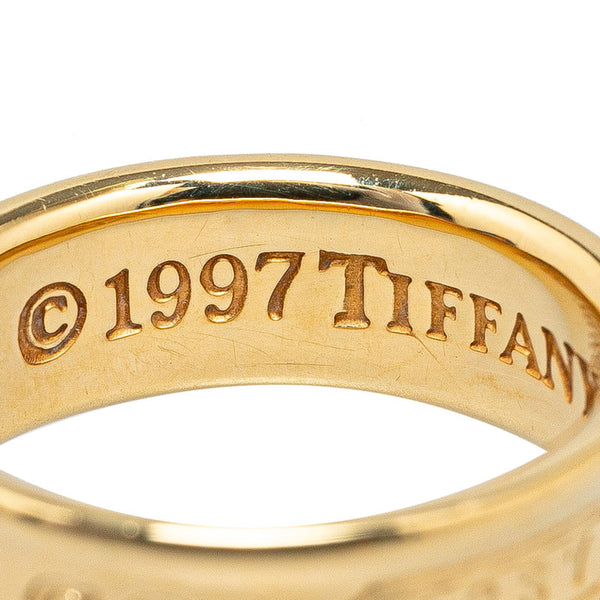 ティファニー ナロー 1837 リング 指輪 K18YG イエローゴールド レディース TIFFANY&Co. 【中古】