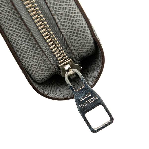 ルイ ヴィトン タイガ ジッピーXL 長財布 クラッチバッグ M42856 グラシエ グレー レザー メンズ LOUIS VUITTON 【中古】