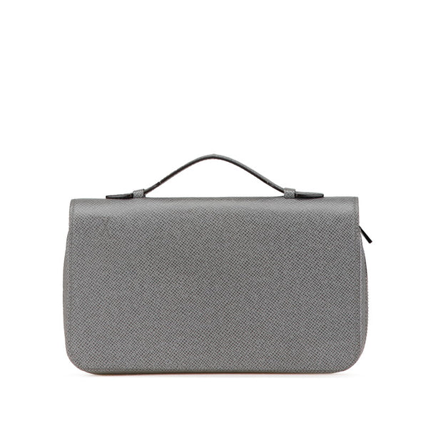 ルイ ヴィトン タイガ ジッピーXL 長財布 クラッチバッグ M42856 グラシエ グレー レザー メンズ LOUIS VUITTON 【中古】