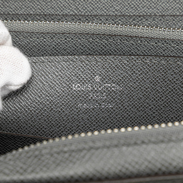 ルイ ヴィトン タイガ ジッピーXL 長財布 クラッチバッグ M42856 グラシエ グレー レザー メンズ LOUIS VUITTON 【中古】