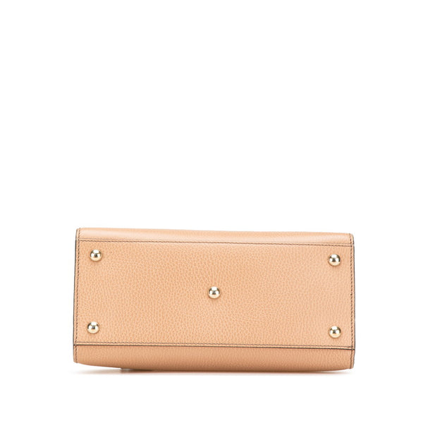 グッチ インターロッキングG ソーホー ハンドバッグ ショルダーバッグ 2WAY 607722 ベージュ レザー レディース GUCCI 【中古】