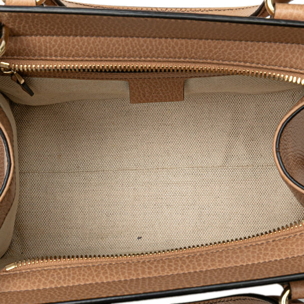 グッチ インターロッキングG ソーホー ハンドバッグ ショルダーバッグ 2WAY 607722 ベージュ レザー レディース GUCCI 【中古】