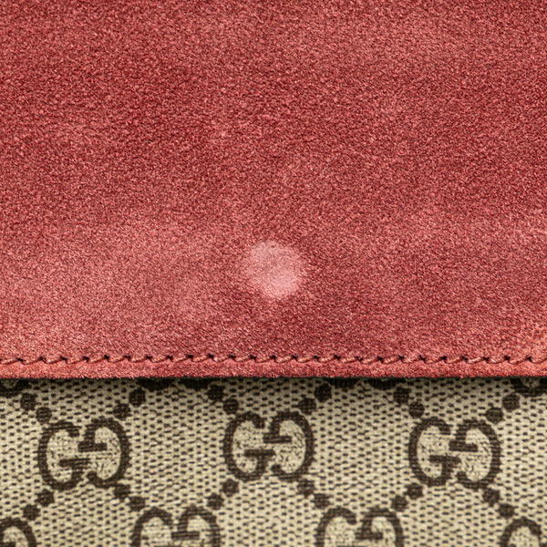 グッチ GGブルームス ディオニュソス チェーン ショルダーバッグ 400249 ベージュ ワインレッド PVC スウェード レディース GUCCI 【中古】