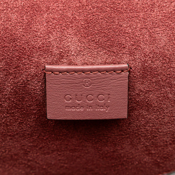 グッチ GGブルームス ディオニュソス チェーン ショルダーバッグ 400249 ベージュ ワインレッド PVC スウェード レディース GUCCI 【中古】