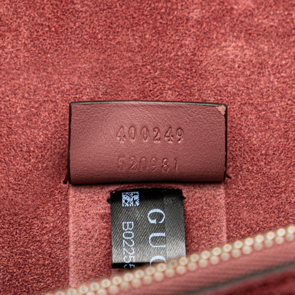 グッチ GGブルームス ディオニュソス チェーン ショルダーバッグ 400249 ベージュ ワインレッド PVC スウェード レディース GUCCI 【中古】