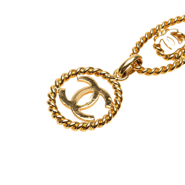 シャネル ココマーク チェーン ベルト ゴールド メッキ レディース CHANEL 【中古】