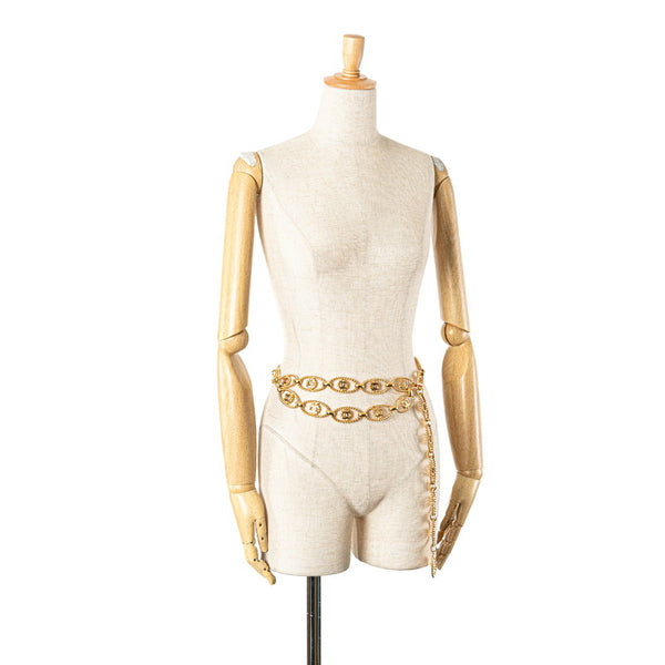 シャネル ココマーク チェーン ベルト ゴールド メッキ レディース CHANEL 【中古】