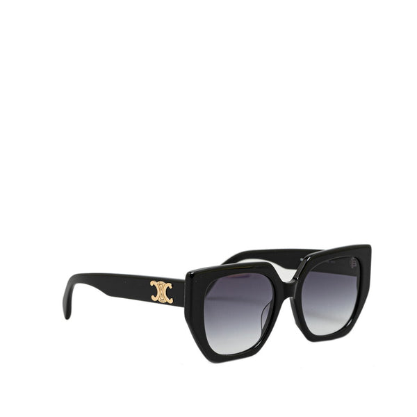 セリーヌ トリオンフ サングラス CL40239F ブラック プラスチック レディース CELINE 【中古】