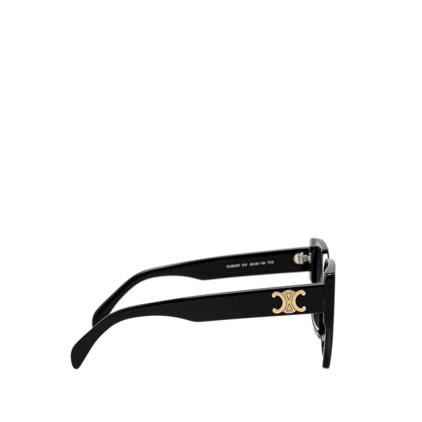 セリーヌ トリオンフ サングラス CL40239F ブラック プラスチック レディース CELINE 【中古】