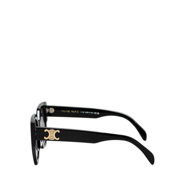 セリーヌ トリオンフ サングラス CL40239F ブラック プラスチック レディース CELINE 【中古】