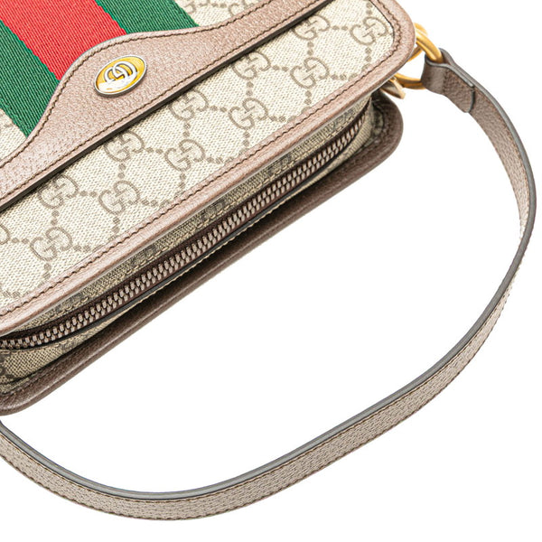 グッチ GGスモール オフディア ハンドバッグ ショルダーバッグ 2WAY 598130 ベージュ マルチカラー PVC レザー レディース GUCCI 【中古】