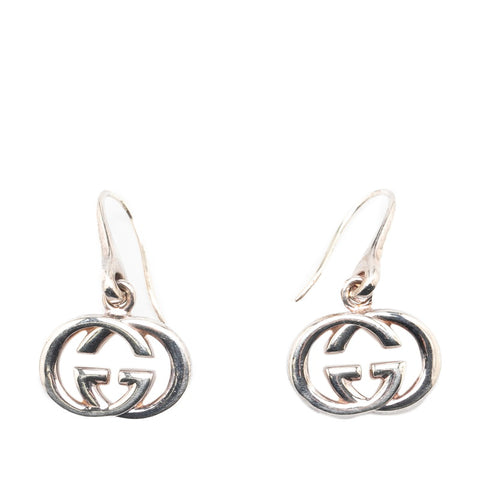 グッチ インターロッキングG ピアス SV925 シルバー レディース GUCCI 【中古】