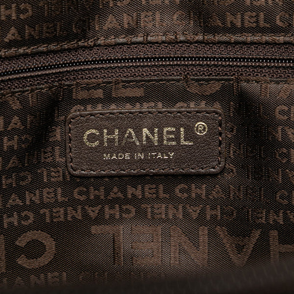 シャネル ココマーク トートバッグ ブラウン キャビアスキン レディース CHANEL 【中古】