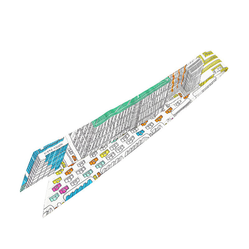 エルメス ツイリー PANTIN CITY パンタン シティ スカーフ マルチカラー シルク レディース HERMES 【中古】