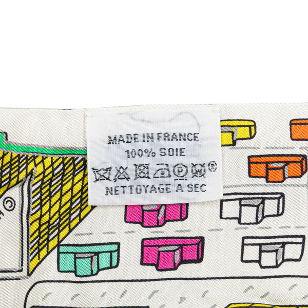 エルメス ツイリー PANTIN CITY パンタン シティ スカーフ マルチカラー シルク レディース HERMES 【中古】