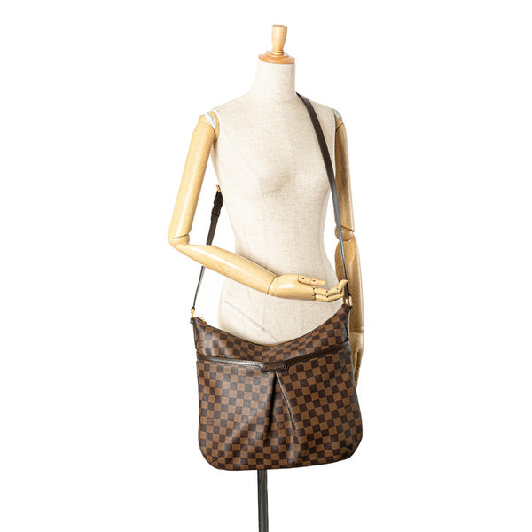 ルイ ヴィトン ダミエ ブルームズベリGM 斜め掛け ショルダーバッグ N42250 ブラウン PVC レザー レディース LOUIS VUITTON 【中古】