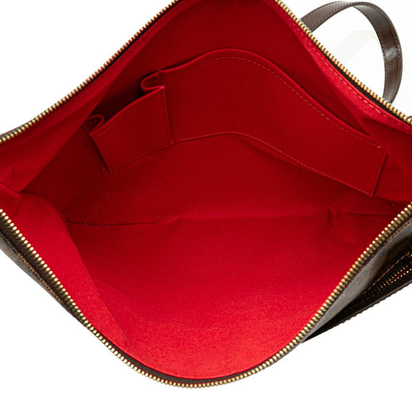 ルイ ヴィトン ダミエ ブルームズベリGM 斜め掛け ショルダーバッグ N42250 ブラウン PVC レザー レディース LOUIS VUITTON 【中古】