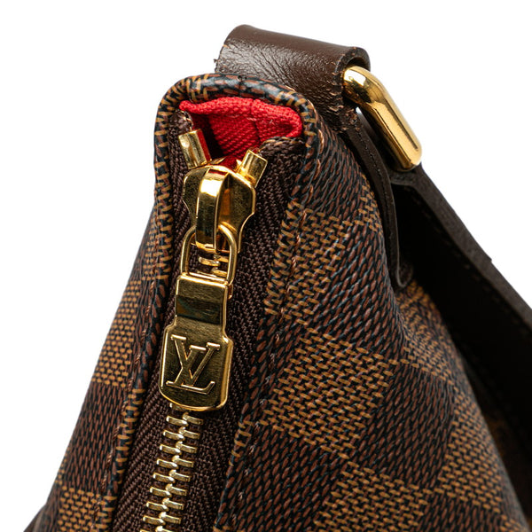 ルイ ヴィトン ダミエ ブルームズベリGM 斜め掛け ショルダーバッグ N42250 ブラウン PVC レザー レディース LOUIS VUITTON 【中古】