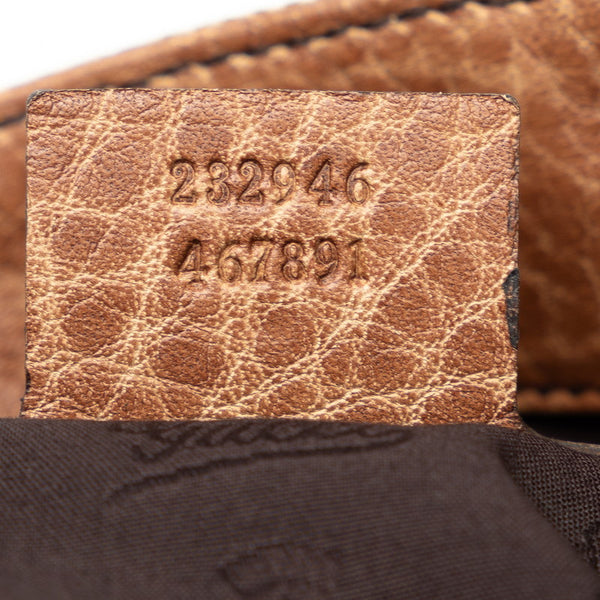 グッチ GGキャンバス バンブー トートバッグ 232946 ベージュ ブラウン キャンバス レザー レディース GUCCI 【中古】