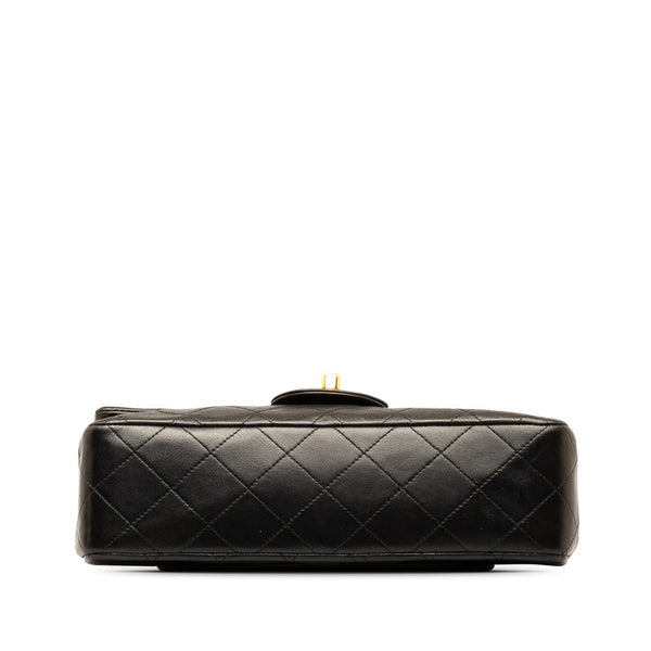 シャネル マトラッセ23 ココマーク Wフラップ チェーン ショルダーバッグ ブラック ラムスキン レディース CHANEL 【中古】