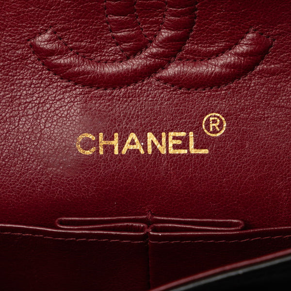 シャネル マトラッセ23 ココマーク Wフラップ チェーン ショルダーバッグ ブラック ラムスキン レディース CHANEL 【中古】