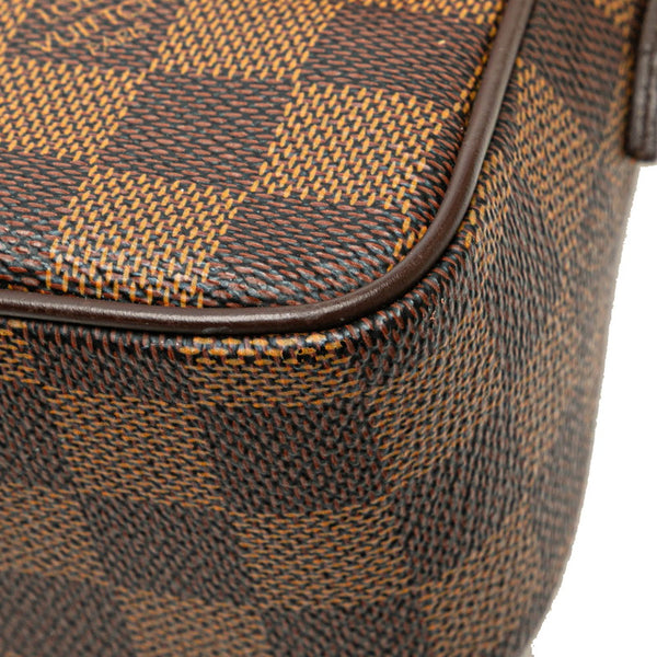 ルイ ヴィトン ダミエ ラヴェッロPM ハンドバッグ ショルダーバッグ N60007 ブラウン PVC レザー レディース LOUIS VUITTON 【中古】