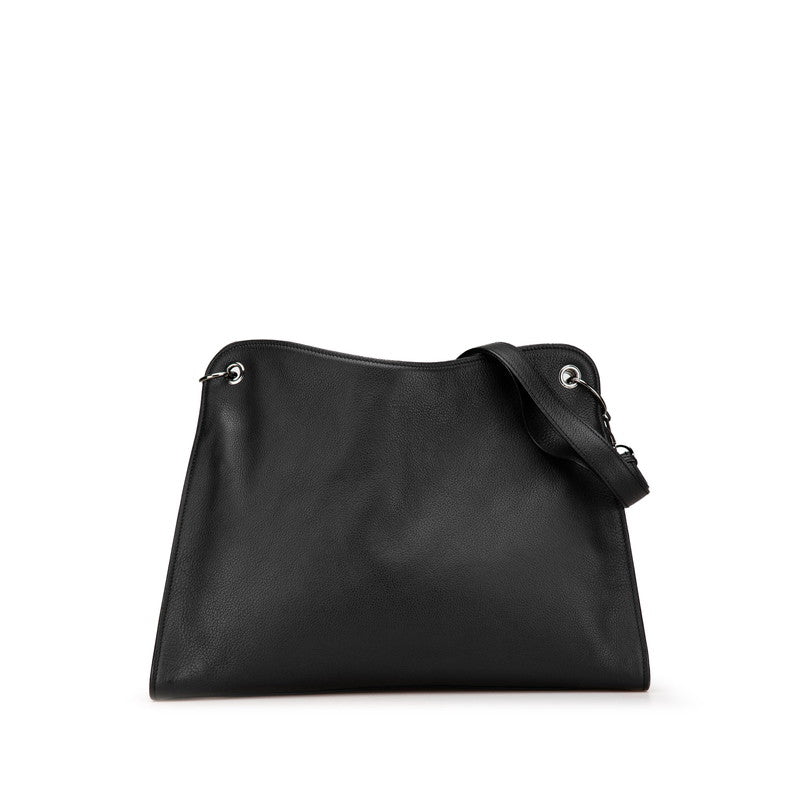 グッチ ショルダーバッグ 108853 ブラック レザー レディース GUCCI 【中古】