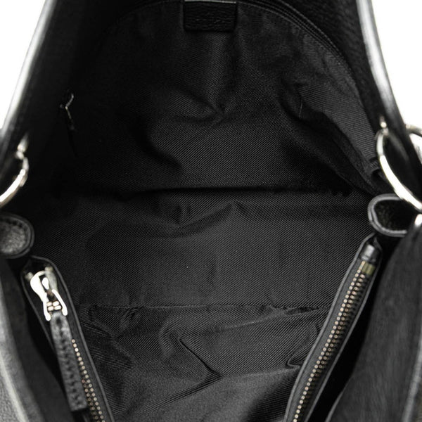 グッチ ショルダーバッグ 108853 ブラック レザー レディース GUCCI 【中古】