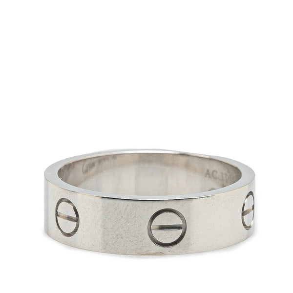 カルティエ ミニラブリング リング 指輪 #61 シルバー K18YG イエローゴールド レディース CARTIER 【中古】