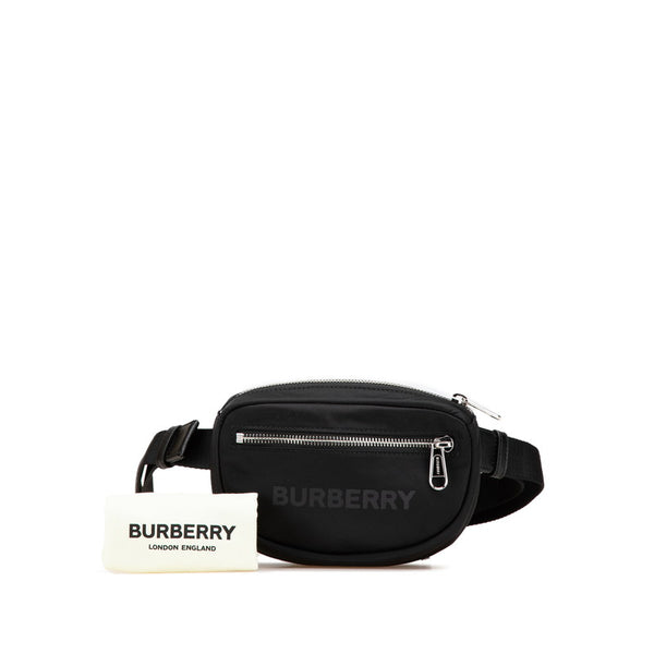 バーバリー ウエストバッグ ボディバッグ 8052887 ブラック ナイロン レディース BURBERRY 【中古】
