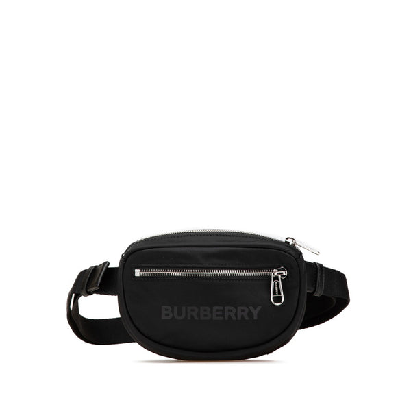 バーバリー ウエストバッグ ボディバッグ 8052887 ブラック ナイロン レディース BURBERRY 【中古】