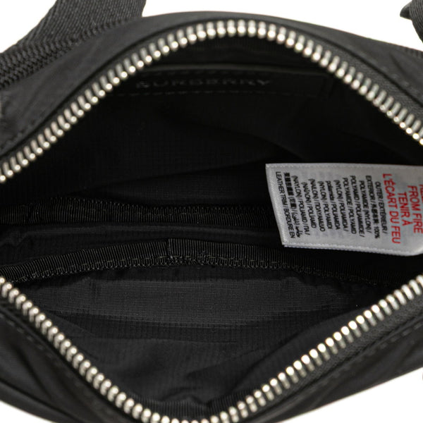 バーバリー ウエストバッグ ボディバッグ 8052887 ブラック ナイロン レディース BURBERRY 【中古】