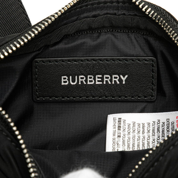 バーバリー ウエストバッグ ボディバッグ 8052887 ブラック ナイロン レディース BURBERRY 【中古】