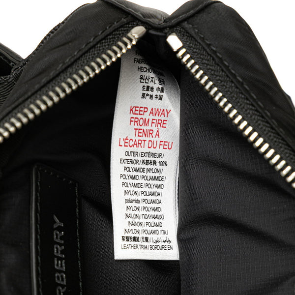 バーバリー ウエストバッグ ボディバッグ 8052887 ブラック ナイロン レディース BURBERRY 【中古】