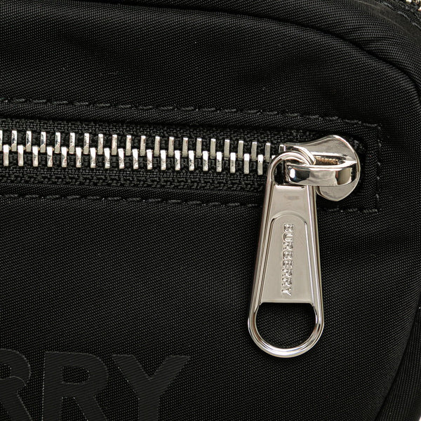 バーバリー ウエストバッグ ボディバッグ 8052887 ブラック ナイロン レディース BURBERRY 【中古】
