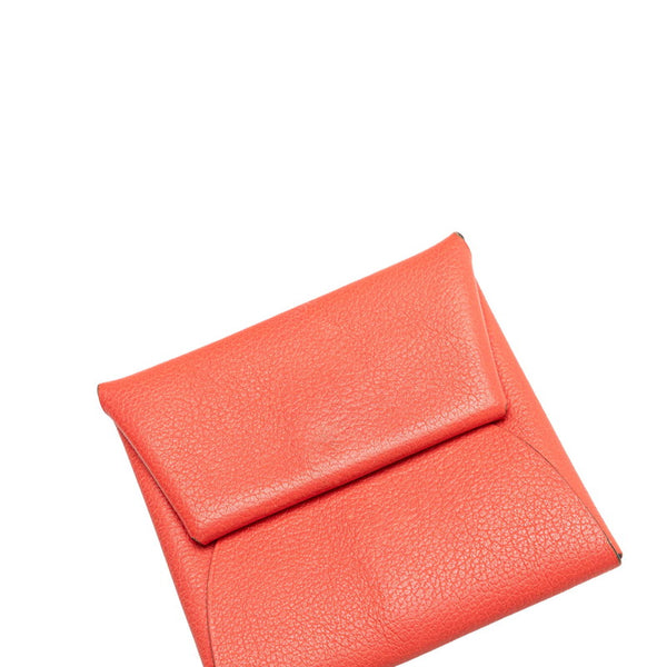 エルメス バスティア ベルソ コインケース 小銭入れ ピンク系 シェーブル レディース HERMES 【中古】