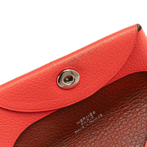 エルメス バスティア ベルソ コインケース 小銭入れ ピンク系 シェーブル レディース HERMES 【中古】