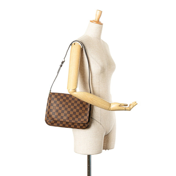 ルイ ヴィトン ダミエ ミュゼット タンゴ ショルダーバッグ ハンドバッグ N51255 ブラウン PVC レザー レディース LOUIS VUITTON 【中古】