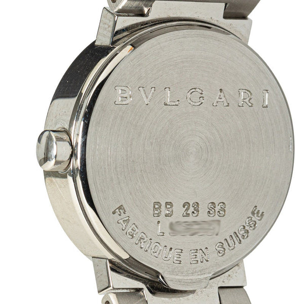 ブルガリ ブルガリブルガリ 腕時計 BB23SS クオーツ ブラック文字盤 ステンレススチール レディース BVLGARI 【中古】